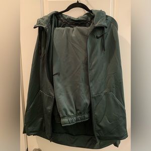 Men’s Nike Therma Dri-Fit Green Training Fleece Sweatsuit- Size XL